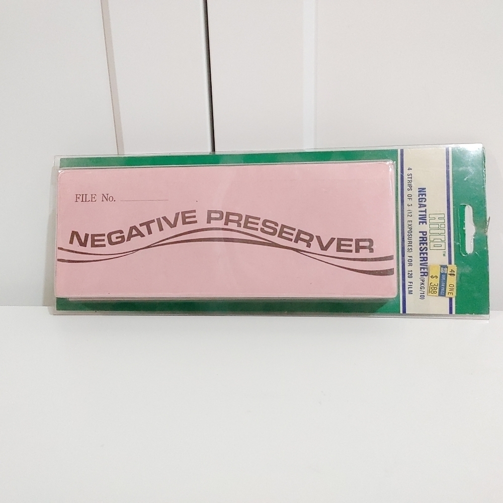 Vintage Hitco pink negative preserver pack of 10 for 120 film